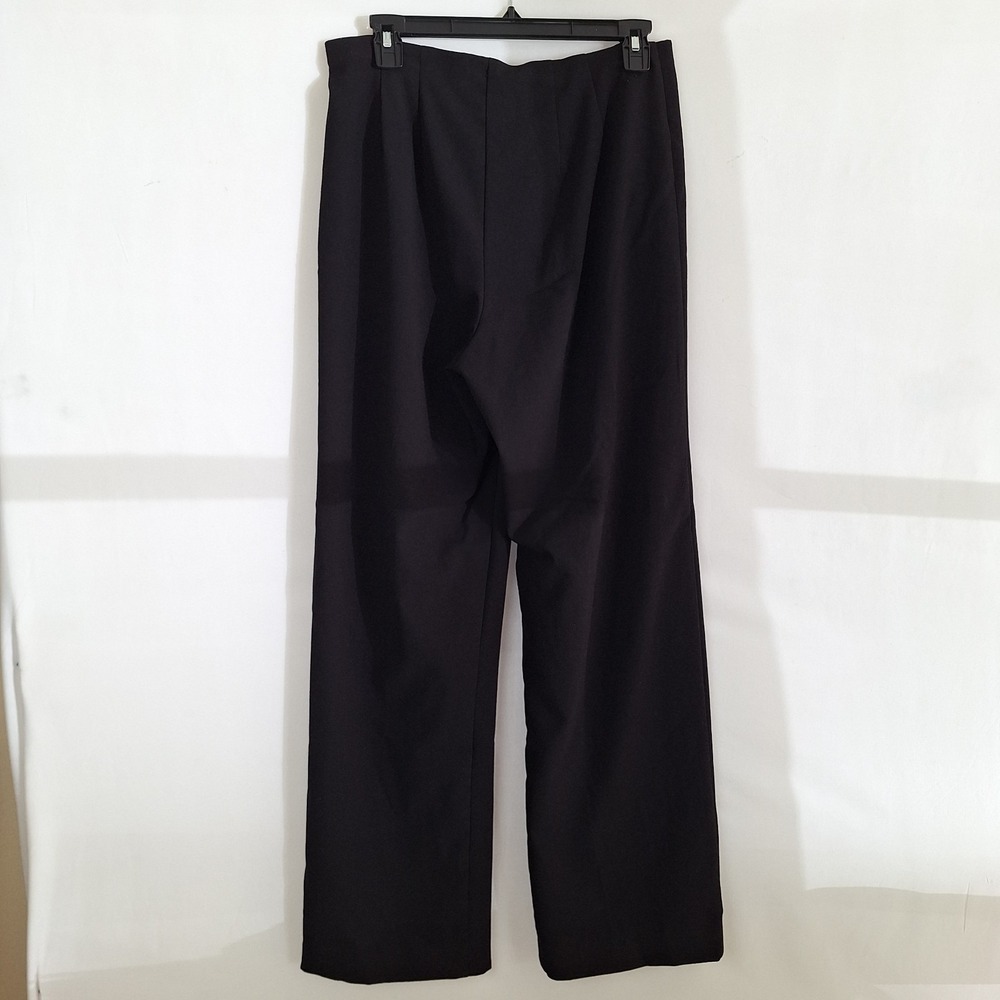 Vintage Black Dress Pants Worthington Stretch Women's Size 10 Side Zip Straight - Picture 5 of 16